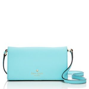 Kate Spade iPhone Crossbody Wallet in Atoll Blue